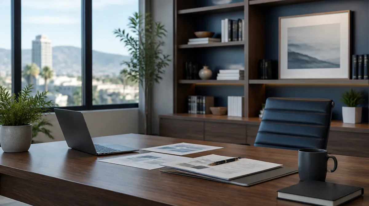 Calm modern office representing an anonymized CPA accounting firm project.